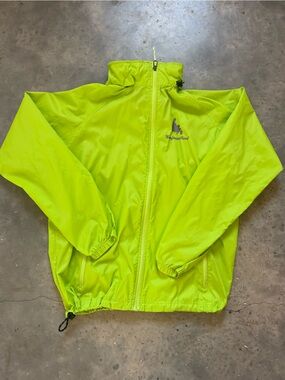 Landway Neon Lime Packable Windbreaker Jacket